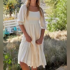 OAK+FORT Black Midi Dress NWT